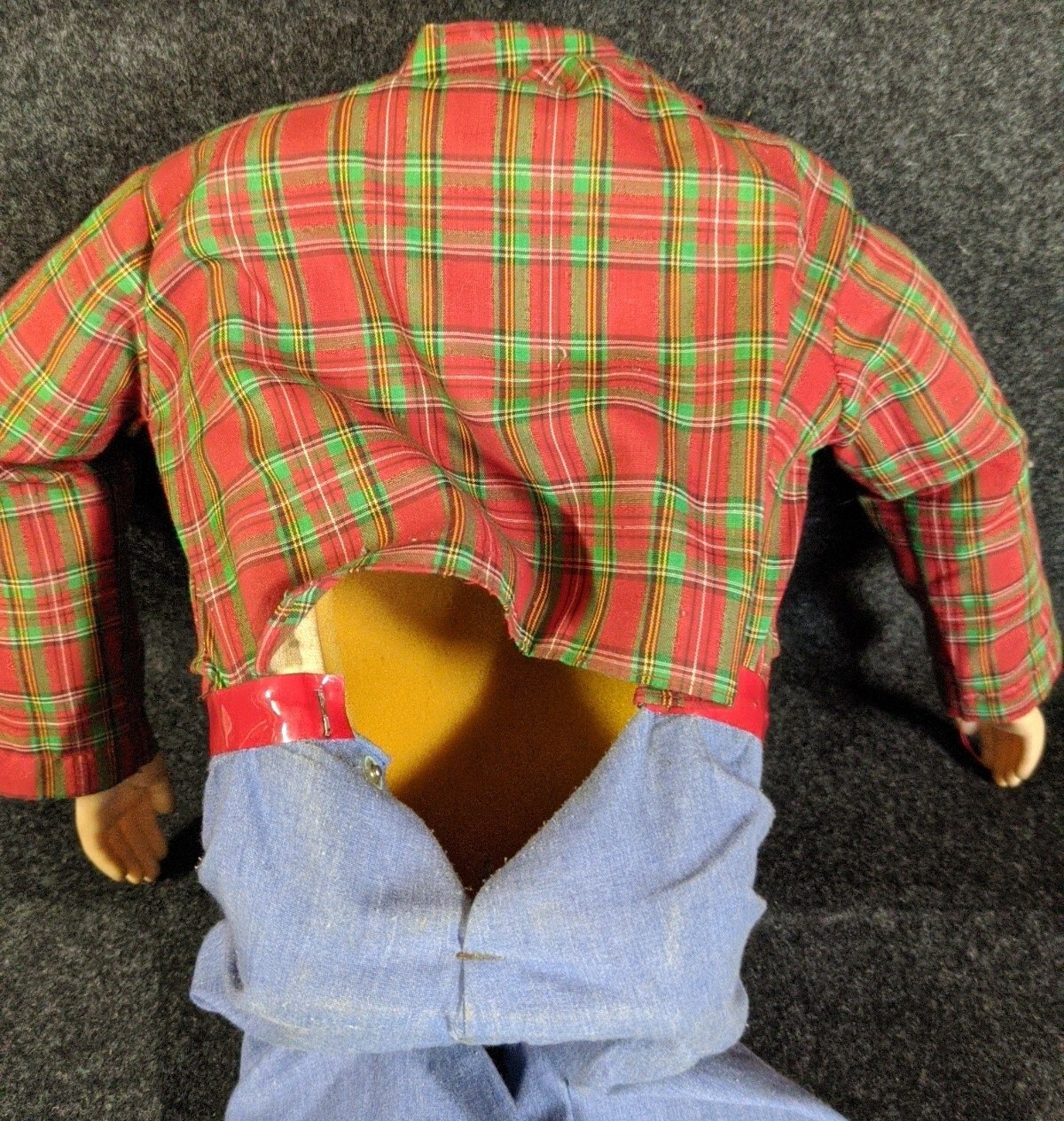 Vintage 1972 Howdy Doody Ventriloquist Dummy 30” Eegee With Head Stick