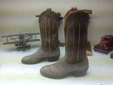MADE IN USA NOCONA DISTRESSED BROWN-GRAY LEATHER WESTERN COWBOY BOOTS 6.5 B