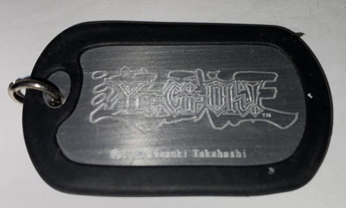 1996 YUGIOH Dog Tags Silver Color With Black Silencer 1996 Kazuki 