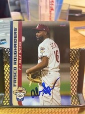 Alex Speas Signed Autographed 2023 Frisco Roughriders Team Set Card Rangers