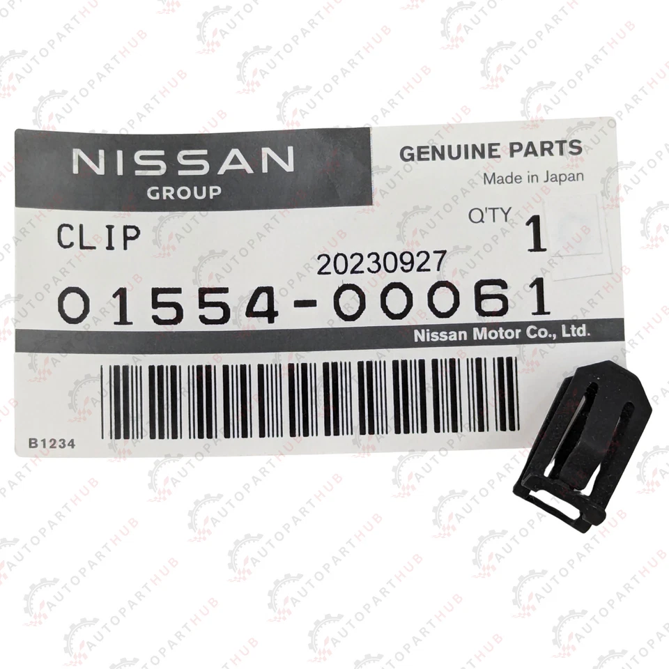 正品全新日产英菲尼迪挡风玻璃柱装饰夹 1 件 原始设备制造商 01554-00061 — 第 2/4 张图片