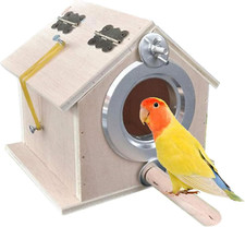 Kathson Parakeet Nest Box Bird Nesting House Parrot Breeding Mating Box for Love