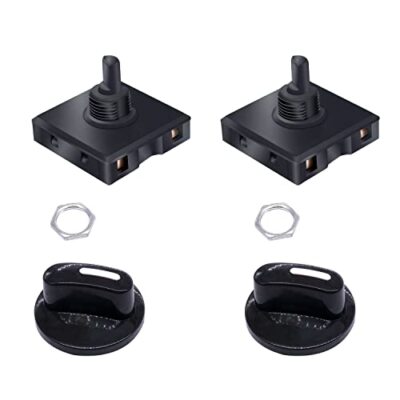 2PCS Rotary Switch 13A-125V/10A-250V 4 Position 3 Speed Universal Speed Selec...