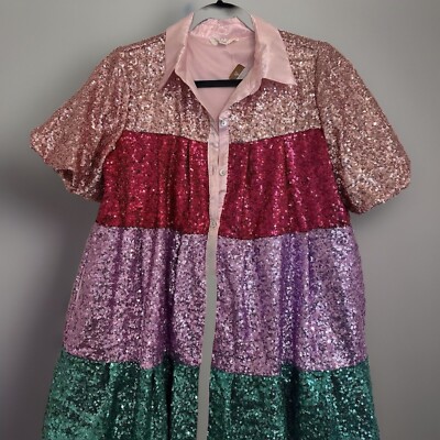 peach love sequin dress Kayleen Peach Sequin Midi Dress Malibu Peach / 2