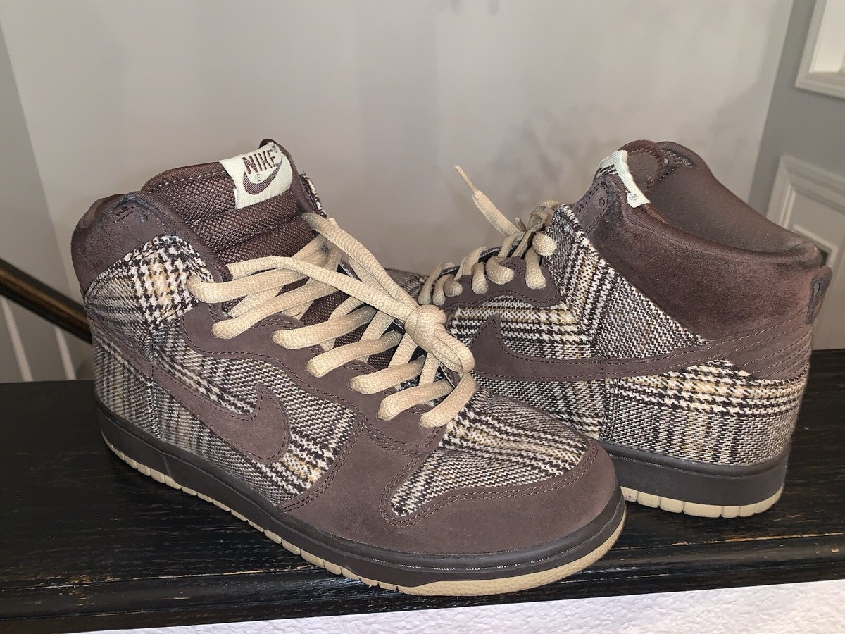 【YeNaK】NIKE 「DUNK HIGH PRO SB TWEED Nike Dunk Pro SB High Tweed Size 9.5 2004 No Box Or Extra