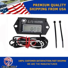 Digital Tiny Tachometer Tach Hour Meter Resettable Job Timer &battery Waterproof
