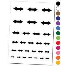 Double Arrow Symbol Temporary Tattoo Water Resistant Set Collection