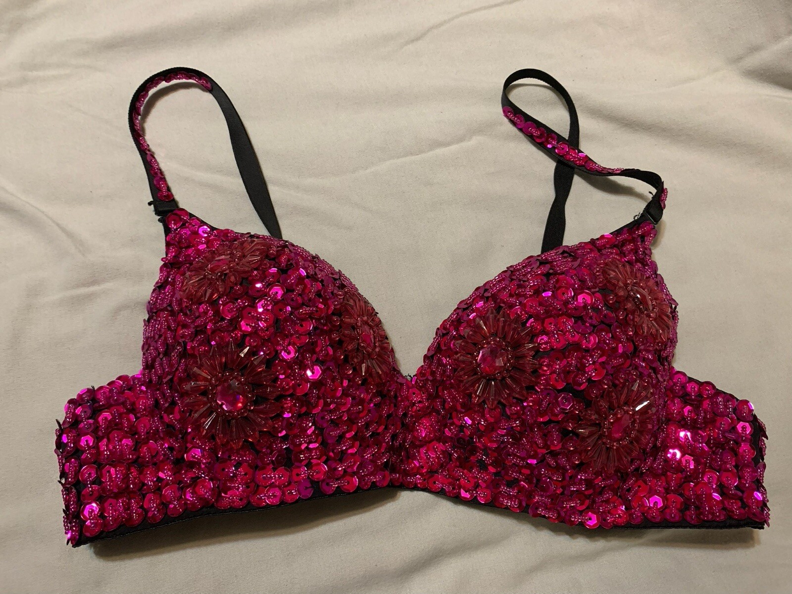 3-Piece  Pink Professional Belly Dance Outfit - image 2