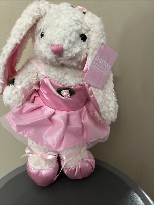 Burton & Burton Plush Ballerina Dance Bunny Rabbit Stuffed Animal Toy NEW