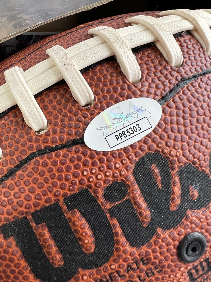 John Mackey Baltimore Colts Signed Wilson Full Size NFL Football HOF 92’ JSA COA - Image 2 of 4