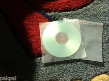 1000 NEW CD DVD POLY SLEEVE , FLUSH CUT, NO FLAP,FROSTY SEMI CLEAR HDPE(A) SALES