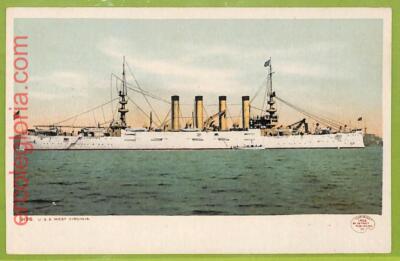 af7050 - USA - VINTAGE POSTCARD  Ansichtskarten - SHIP ''West Virginia''  NAVI