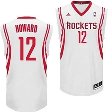 Adidas Youth  Dwight Howard#12 Houston Rockets Revolution Jersey White-L (14-16)