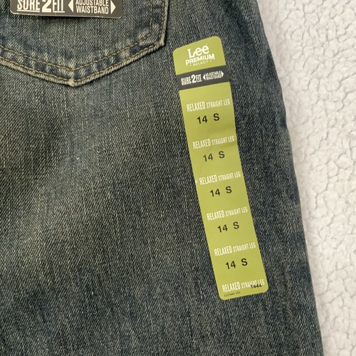 Lee Boys Premium Select Relaxed Straight Leg Adjustable Waistband Size 14 Short - Picture 5 of 16