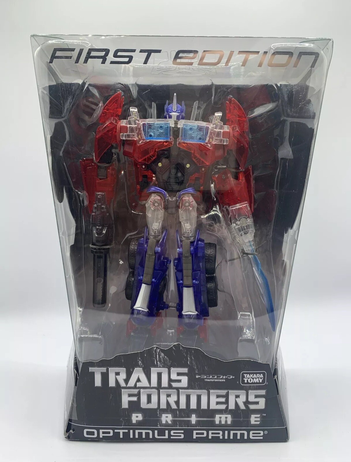 Takara Tomy Transformers Prime First Edition Voyager Optimus Prime Clear Ver.