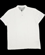 Calvin Klein Men's Pima Cotton Short sleeve Polo Shirt , White, XL/TG