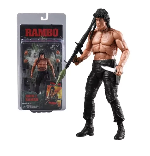 RAMBO NECA ACTION FIGURE 16 CM CON SCATOLA 🚛SPED.TRACCIATA GRATUITA - Immagine 3 di 4