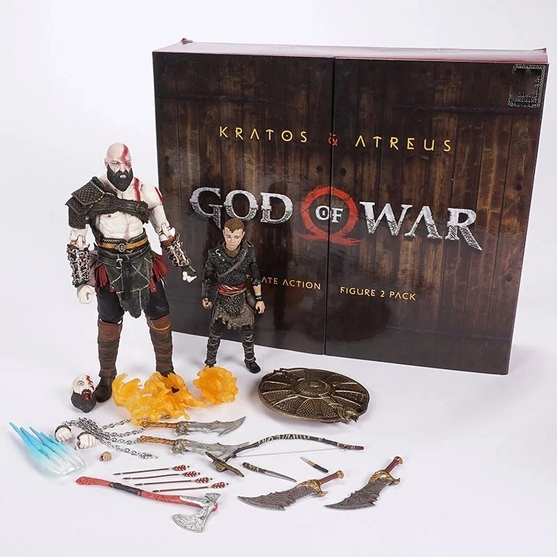 GOD OF WAR Kratos Atreus Action Figure Set 20cm Pack. New