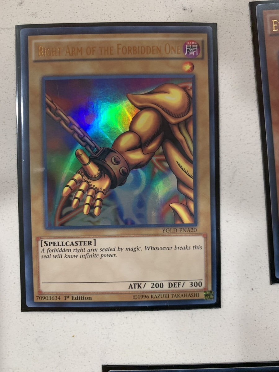Yugioh Exodia The Forbidden One Complete Set YGLD-ENA17/21