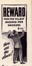 Bond Street Pipe Tobacco 1941 Print Ad Philip Morris Pocket Tin Pipe Smokers