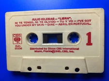 Julio Iglesias Cassette Tape Libra 1985 No Cover Or Inlay Photo