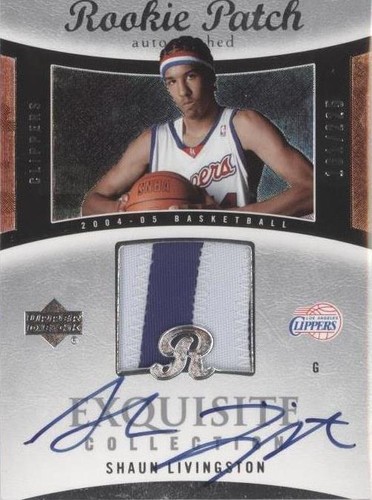 2004-05 UD Exquisite Patch Signature Shots Shaun Livingston Auto 