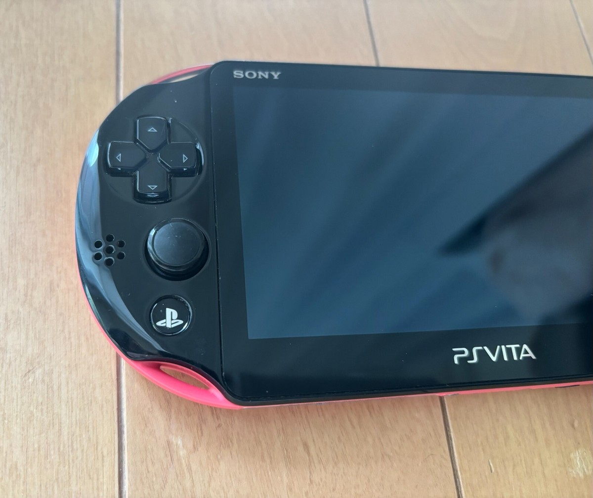 Good】Sony PS Vita PCH-2000 ZA15 Pink Black Wi-Fi Model Console