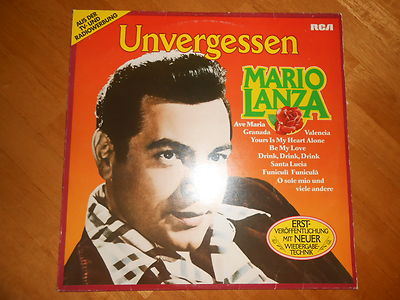 MARIO LANZA - UNVERGESSEN! VG 1980 GERMANY PRESS 