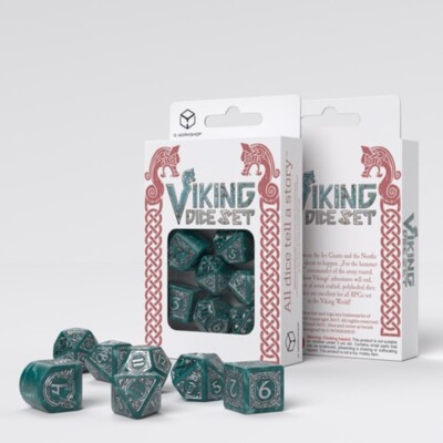 QWSRVIK4S - 	Viking Modern Dice Set: Mjolnir (Q Workshop)