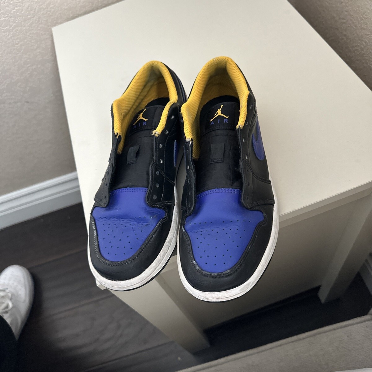 Nike Air Jordan 1 パープル　イエロー　24.5 エア ジョーダン 1 NIKE AIR JORDAN MID LAKERS ナイキ ミッド