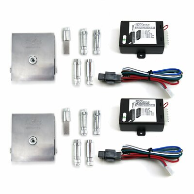 #ad 2 Door Flat Glass 1 Touch Manual Crank Handle Power Window Conversion Switch Kit $244.68