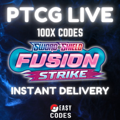 100 Fusion Strike Codes Booster Pokemon TCG Live Pack INSTANT DELIVERY