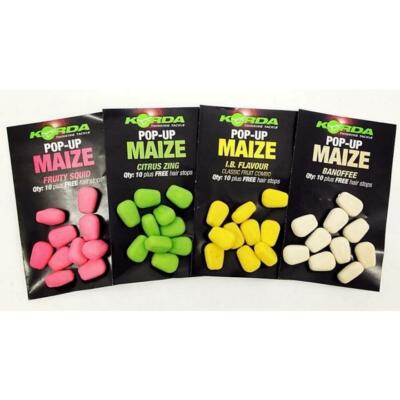 Korda Pop Up Mais  -  inkl. Hair Stops alle Sorten