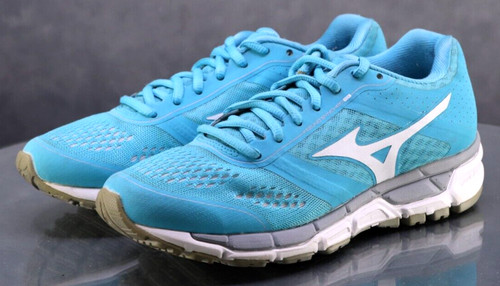 Mizuno Synchro MX Women's Running Shoes Size 6.5 Aqua Blue