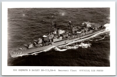 Photo USS Kenneth D Bailey DD-713 MA-6 Recovery Fleet Official US Navy