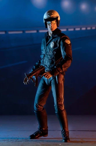 NECA Terminator 2: Judgement Day T-1000 Motorcycle Cop Action Figure Model Toy - Picture 4 of 23