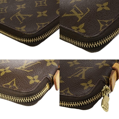 LOUIS VUITTON Organizer De Voyage Wallet Monogram Leather Brown M60119 86ED166 - Picture 7 of 16