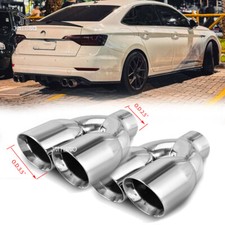 2.5" In 3.5'' Out 9.5''L Dual Exhaust Tip Weld-On For 2012-2018 Volkswagen Jetta