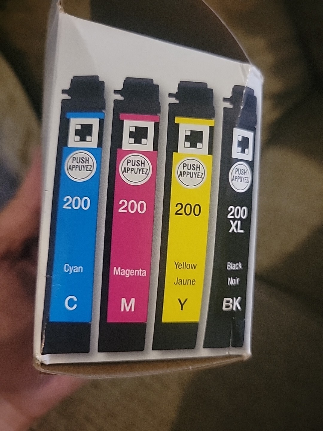 Epson T200XLBCS 200 Black XL and Color Ink Cartridges New, Unopened