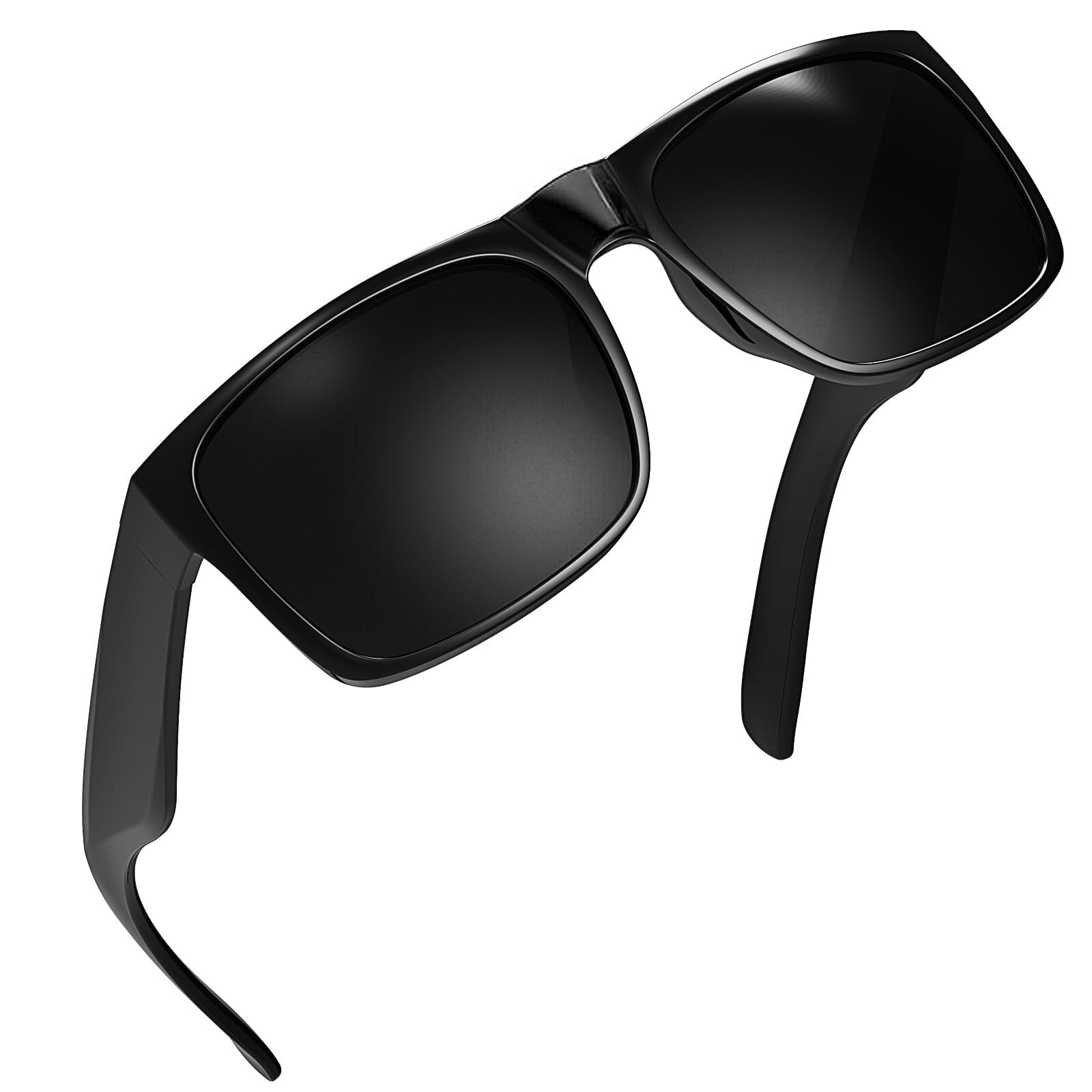 Xl big wide head mens dark black sunglasses for men extra large square