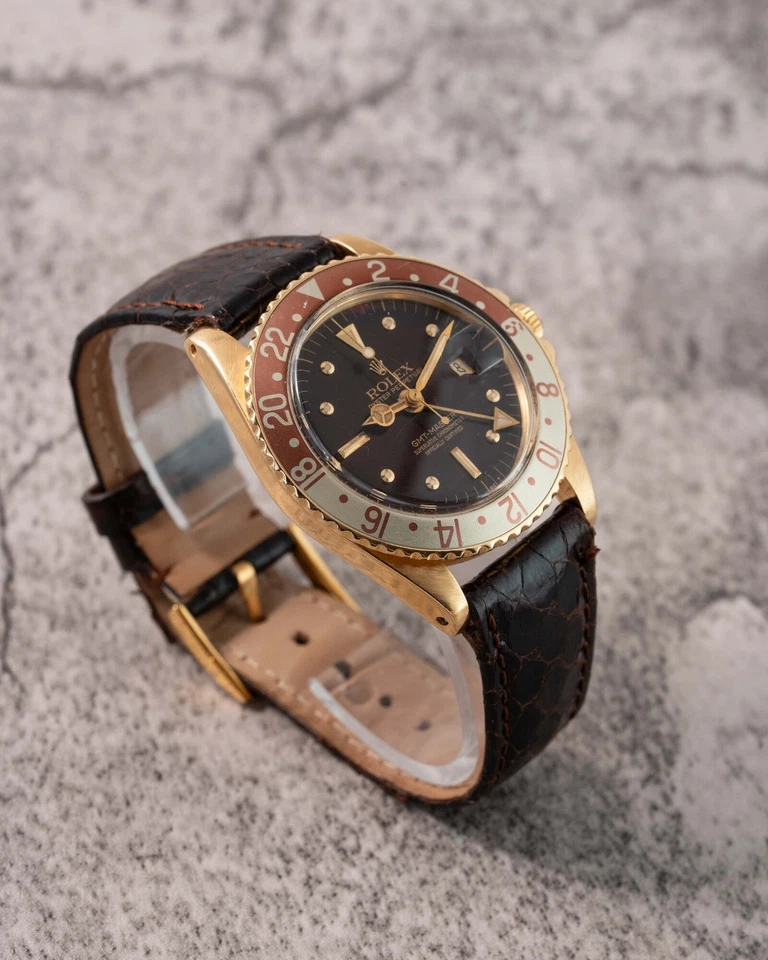 Rolex GMT-Master 1675/8 Vintage Watch Bronze Dial Yellow Gold 1973 - Image 2 of 4