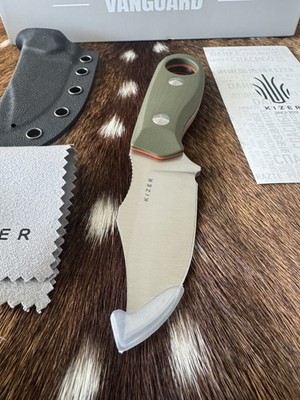 Kizer Knife Beaver 2 AEB-L Fixed Blade   Green G10 scales Kydex  Brand New 