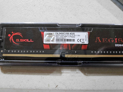 G.Skill Aegis 8 GB (2x4GB) F4-2400C15D-8GIS PC4-19200 (DDR4-2400) RAM (#7399)