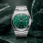 VORENZZO Emerald Arabic Automatic 40mm Green Dial Sapphire Watch NH35