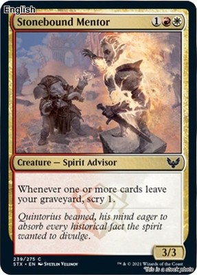 MTG Stonebound Mentor [STX - 239] LP