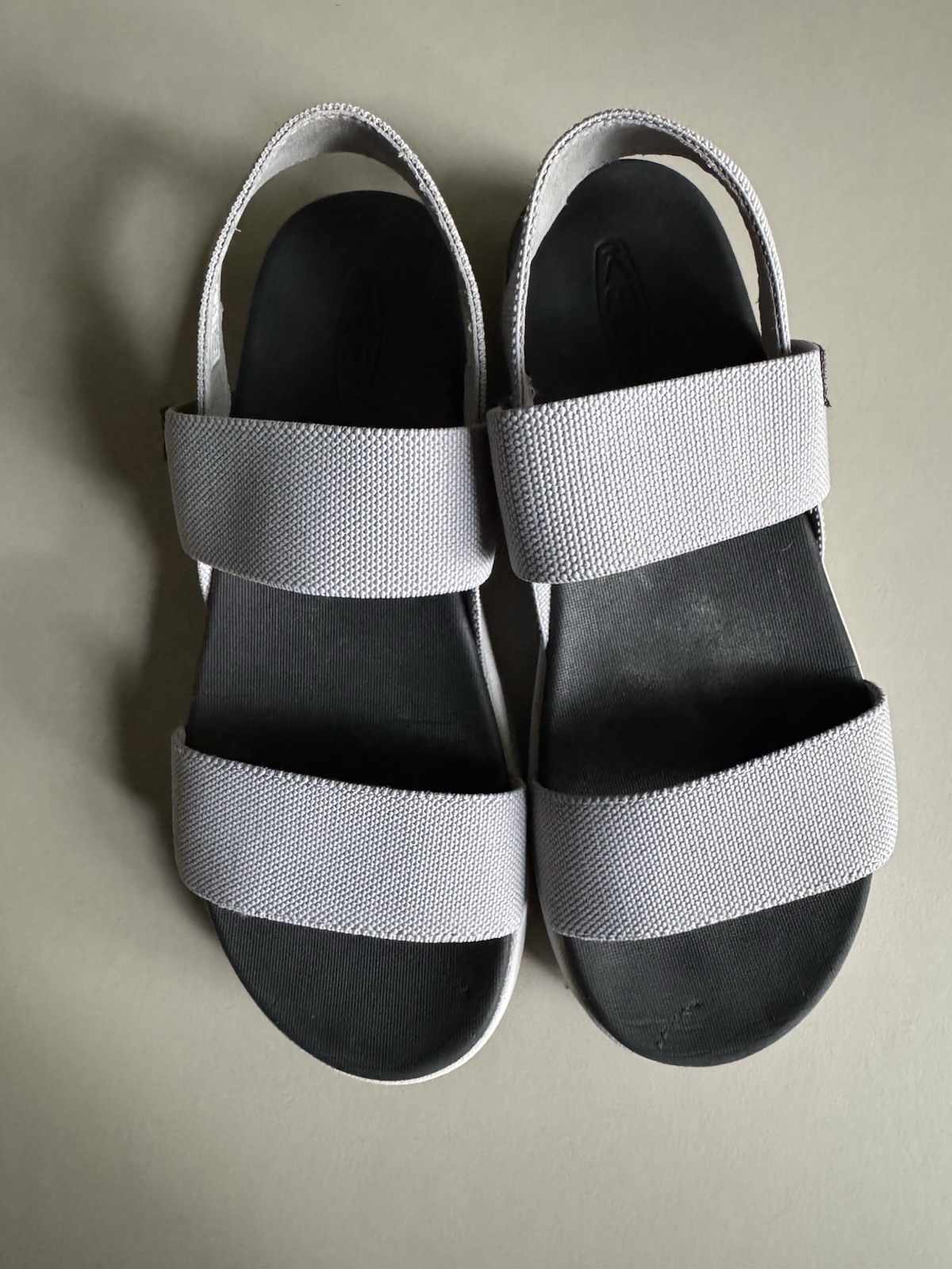 Keen Elle sandalo con cinturino posteriore donna 8 grigio elastico nero suola gomma scarpe acqua