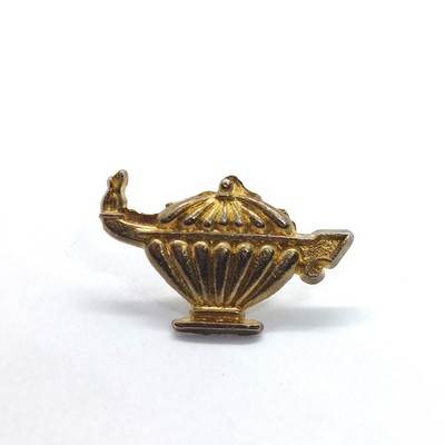 Genie Lamp Aladdin Style Pin Magic Wish Lamp of Knowledge Jewelry