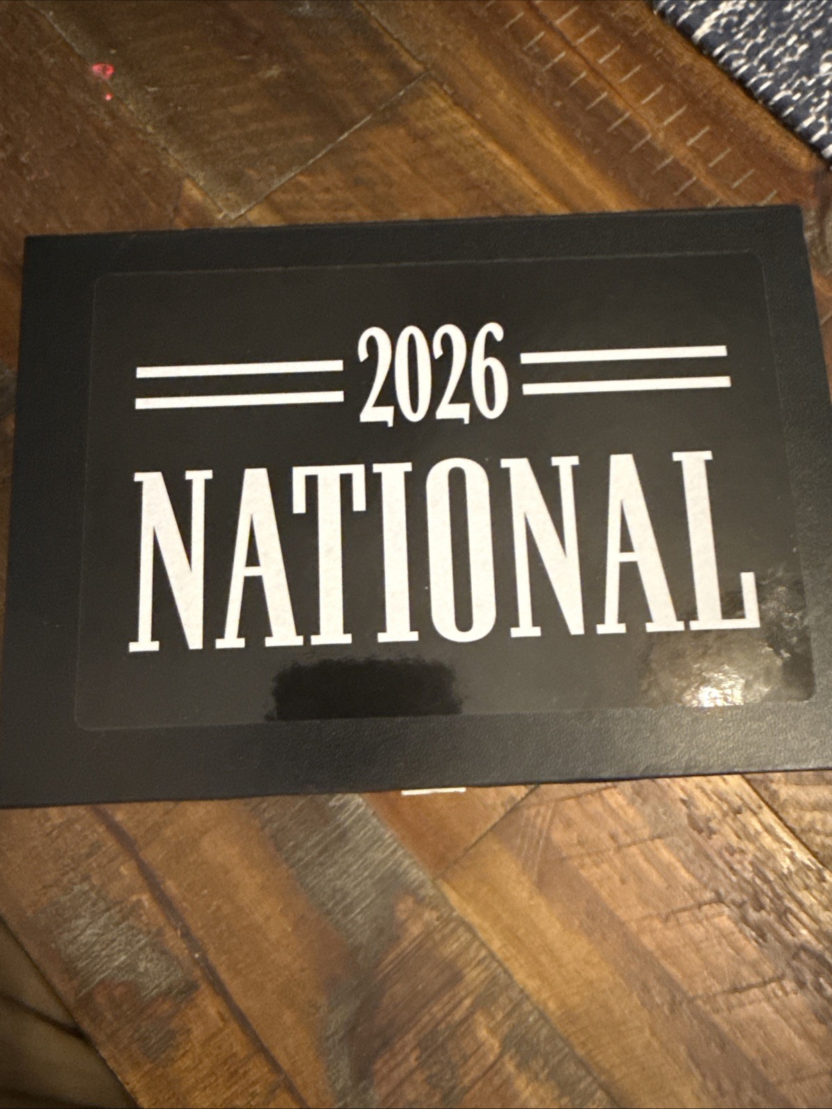 Panini National Black Box Containing 2023 Flawless Jaxon Smith-Njigba RPA 1/1 view 2