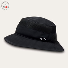 Oakley Golf Men's Bucket Hat Cap 26.0 Dry Ellipse Logo Mesh UV 2026 Pitch Black