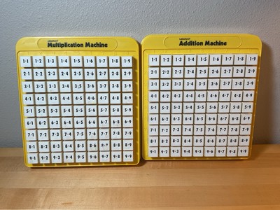 Set Of 2 Lakeshore MULTIPLICATION & ADDITION Machine Kids Learning Tool School
